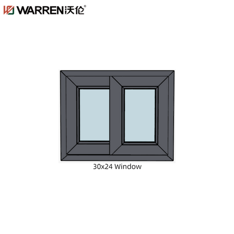 WDMA 30x24 Sliding Window Sliding Window Balcony Double Pane Sliding Window Replacement