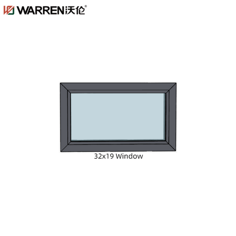 WDMA 32x19 Basement Window Three Window Living Room 47x47 Window Casement Glass Aluminum