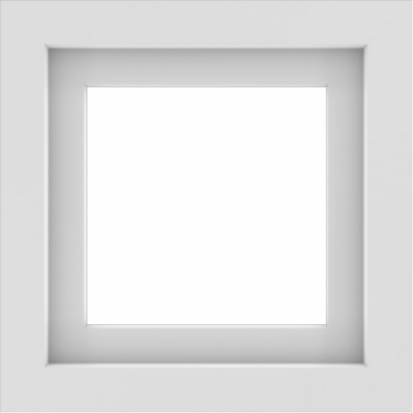 WDMA 18x18 (17.5 x 17.5 inch) Vinyl uPVC White Picture Window without Grids-1