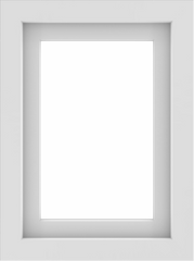 WDMA 18x24 (17.5 x 23.5 inch) Vinyl uPVC White Picture Window without Grids-1