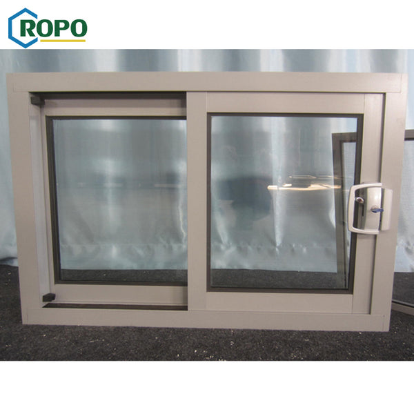 2 Track Cheap House Temper Glass Aluminum Alloy Frame Profile Slide Windows,Double Glaze Aluminum Slide Window Frame on China WDMA