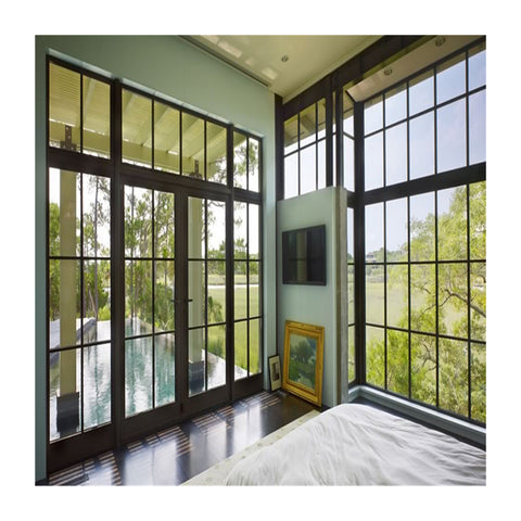 2018 High quality china factory price Metal window grills design steel window frames cast iron window soundproof on China WDMA