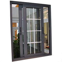 2018 Modern house aluminum windows style of window grills design for sliding windows on China WDMA