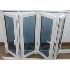 2018 factory hot sale upvc louvre windows cheap price pvc mosquito net windows and doors on China WDMA