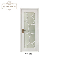 2018 new cheap hardwood exterior door pvc design glassdoor on China WDMA