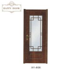 2018 new cheap hardwood exterior door pvc design glassdoor on China WDMA