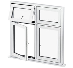 WDMA Cheap PVC Awning Windows Double Glazed Soundproof Single Hung Vinyl Windows For Sale