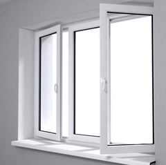 2019 Hotian pvc casement windows with mosquito on sale