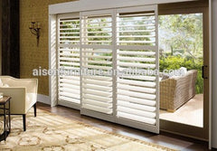 2019 Interior Elegant White Sliding Door style PVC Plantation Shuter on China WDMA