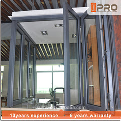 2020 Most popular cheap house folding glass windows aluminum folding window doors folding deck balcony window on China WDMA