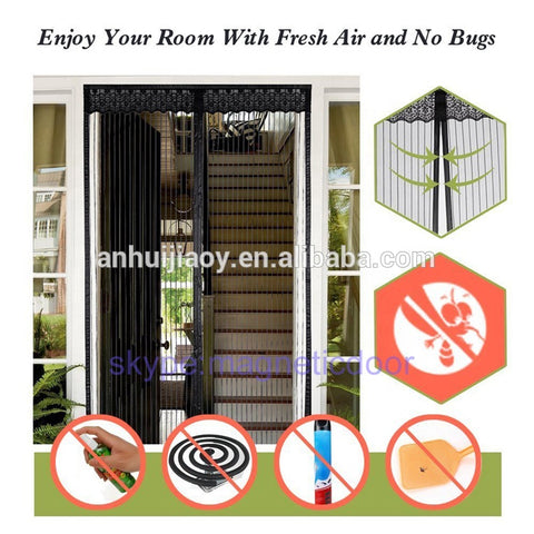 2020 New Design Magnetic Door Screen Curtain Fly Mosquito Net Door on China WDMA