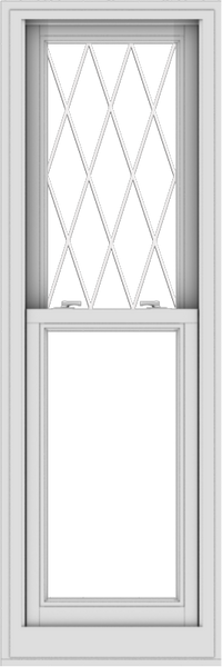 WDMA 20x60 (19.5 x 59.5 inch)  Aluminum Single Double Hung Window with Diamond Grids