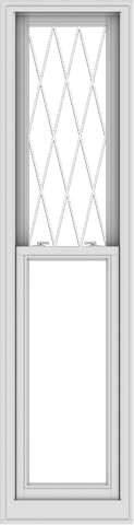 WDMA 20x78 (19.5 x 77.5 inch)  Aluminum Single Double Hung Window with Diamond Grids