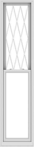 WDMA 24x102 (23.5 x 101.5 inch)  Aluminum Single Double Hung Window with Diamond Grids