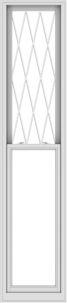 WDMA 24x108 (23.5 x 107.5 inch)  Aluminum Single Double Hung Window with Diamond Grids