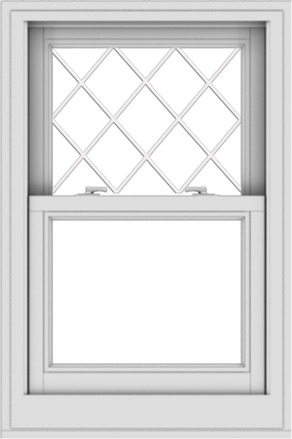 WDMA 24x36 (23.5 x 35.5 inch)  Aluminum Single Double Hung Window with Diamond Grids