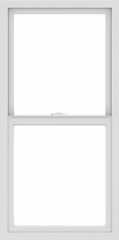 WDMA 24x48 (23.5 x 47.5 inch) Vinyl uPVC White Single Hung Double Hung Window without Grids Interior