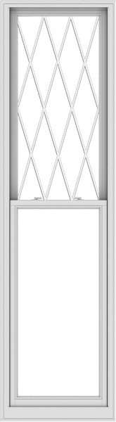 WDMA 28x102 (27.5 x 101.5 inch)  Aluminum Single Double Hung Window with Diamond Grids