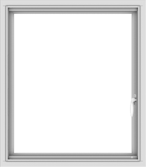 WDMA 28x32 (27.5 x 31.5 inch) Vinyl uPVC White Push out Casement Window without Grids Interior