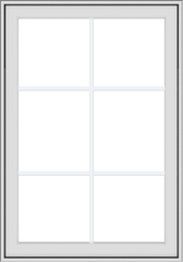 WDMA 28x40 (27.5 x 39.5 inch) White Vinyl uPVC Crank out Awning Window with Colonial Grids Exterior