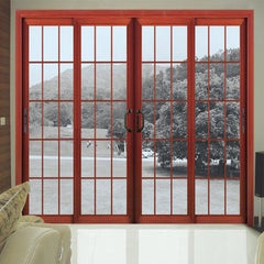 3-track Two Panels PVC Patio Sliding Doors, Kitchen Panel Track Sliding door, UPVC glass sliding patio doors on China WDMA