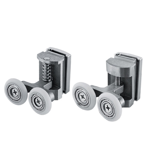 304 stainless steel New style wheel sliding door roller track and wheels for shower door on China WDMA