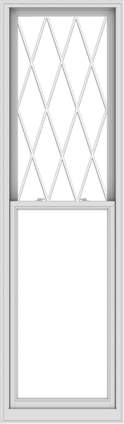 WDMA 30x102 (29.5 x 101.5 inch)  Aluminum Single Double Hung Window with Diamond Grids