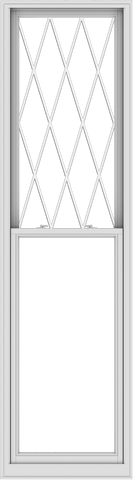 WDMA 30x108 (29.5 x 107.5 inch)  Aluminum Single Double Hung Window with Diamond Grids