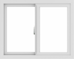 WDMA 30x24 (29.5 x 23.5 inch) Vinyl uPVC White Slide Window without Grids Interior