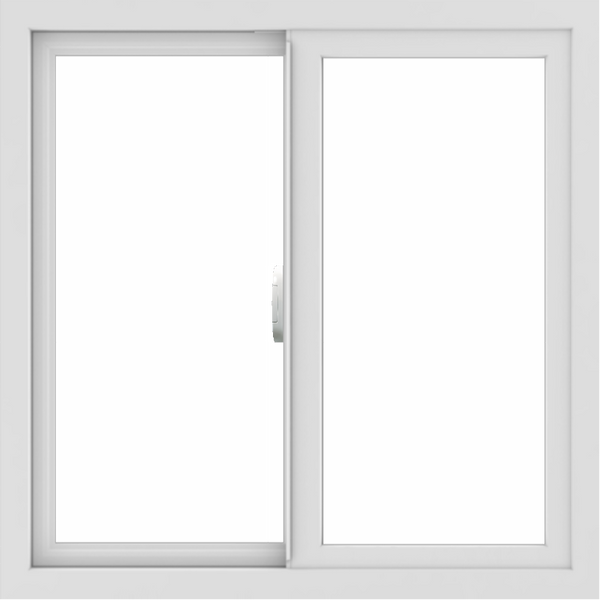 WDMA 30x30 (29.5 x 29.5 inch) Vinyl uPVC White Slide Window without Grids Interior