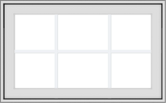 WDMA 32x20 (31.5 x 19.5 inch) White Vinyl uPVC Crank out Awning Window with Colonial Grids Exterior