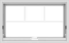 WDMA 32x20 (31.5 x 19.5 inch) White Vinyl uPVC Crank out Awning Window with Fractional Grilles