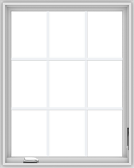 WDMA 32x40 (31.5 x 39.5 inch) White Vinyl UPVC Crank out Casement Window without Grids