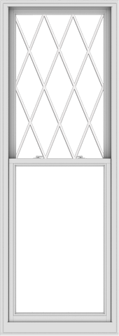 WDMA 32x90 (31.5 x 89.5 inch)  Aluminum Single Double Hung Window with Diamond Grids