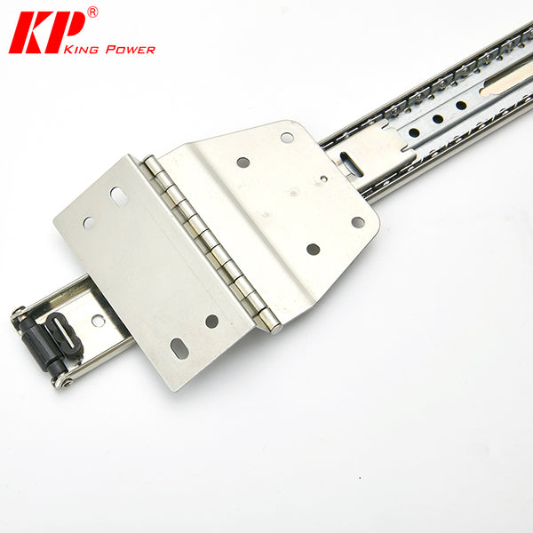 35mm Telescopic Ball Bearing Flipper Door Slider With Fold Drawer Channel on China WDMA