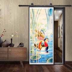 36 x 80 fancy customized frameless folding screen exterior pocket sliding glass japanese style doors on China WDMA