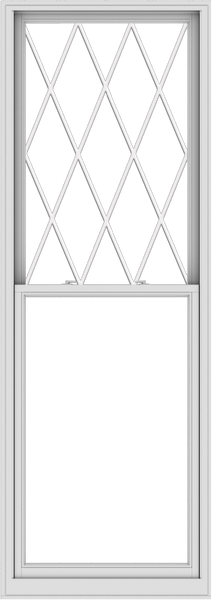 WDMA 36x102 (35.5 x 101.5 inch)  Aluminum Single Double Hung Window with Diamond Grids