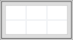 WDMA 36x20 (35.5 x 19.5 inch) White uPVC Vinyl Push out Awning Window with Colonial Grids Exterior