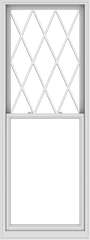 WDMA 36x96 (35.5 x 95.5 inch)  Aluminum Single Double Hung Window with Diamond Grids