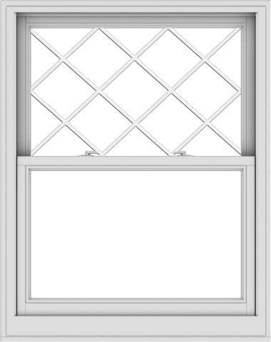 WDMA 38x48 (37.5 x 47.5 inch)  Aluminum Single Double Hung Window with Diamond Grids