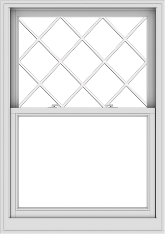 WDMA 38x54 (37.5 x 53.5 inch)  Aluminum Single Double Hung Window with Diamond Grids