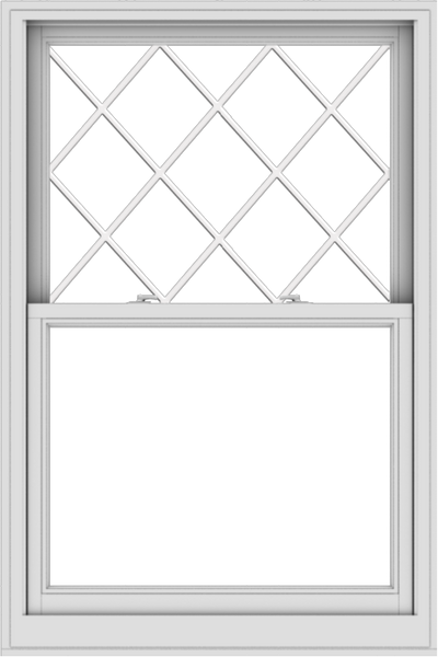 WDMA 38x57 (37.5 x 56.5 inch)  Aluminum Single Double Hung Window with Diamond Grids