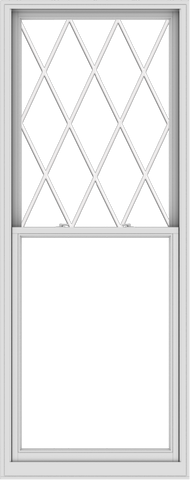 WDMA 38x96 (37.5 x 95.5 inch)  Aluminum Single Double Hung Window with Diamond Grids