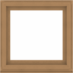 WDMA 40x40 (39.5 x 39.5 inch) Composite Wood Aluminum-Clad Picture Window without Grids-1