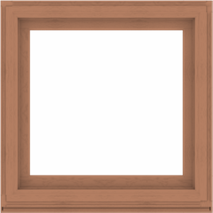 WDMA 40x40 (39.5 x 39.5 inch) Composite Wood Aluminum-Clad Picture Window without Grids-4