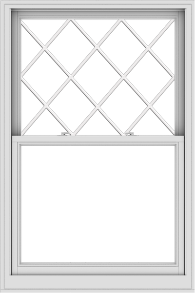 WDMA 40x60 (39.5 x 59.5 inch)  Aluminum Single Double Hung Window with Diamond Grids