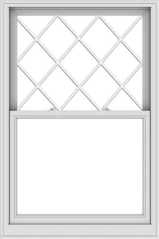 WDMA 40x60 (39.5 x 59.5 inch)  Aluminum Single Double Hung Window with Diamond Grids