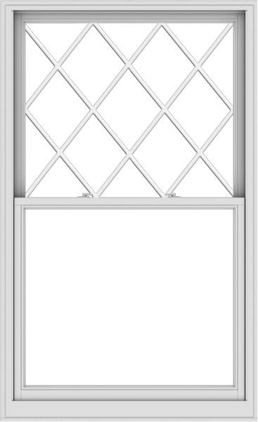 WDMA 44x72 (43.5 x 71.5 inch)  Aluminum Single Double Hung Window with Diamond Grids