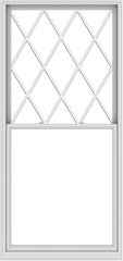 WDMA 48x102 (47.5 x 101.5 inch)  Aluminum Single Double Hung Window with Diamond Grids