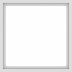 WDMA 48x48 (47.5 x 47.5 inch) Vinyl uPVC White Picture Window without Grids-1